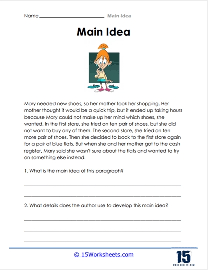 7 Ways to Master Summary and Main Idea Worksheets