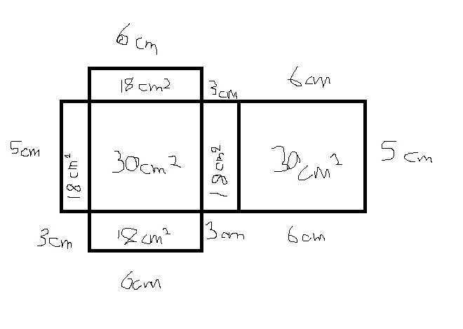 Surface Area of Nets Worksheet and Answers