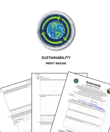 Sustainability Merit Badge Worksheet