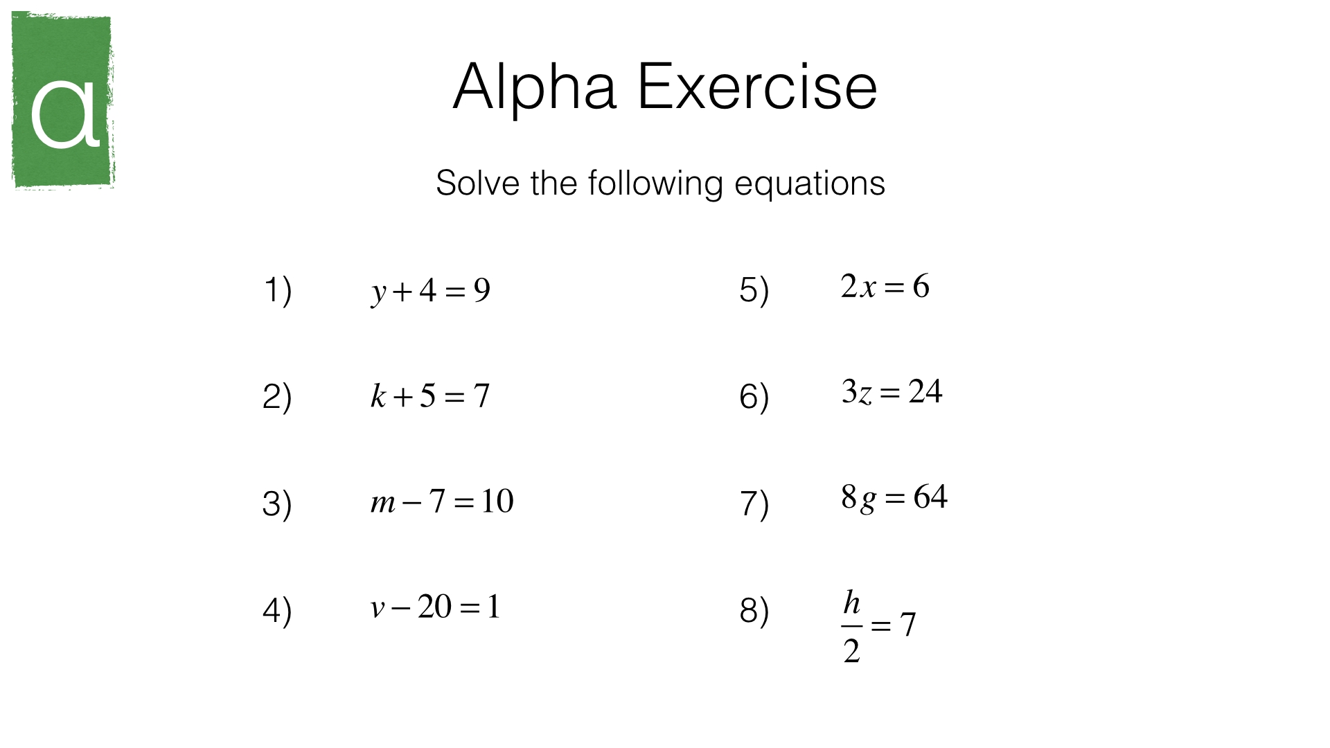 Solve Linear Equations in 5 Easy Ways