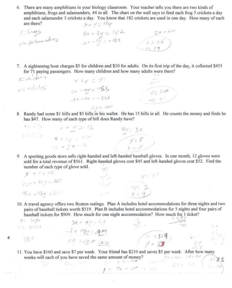 5 Ways to Solve Systems of Equations Word Problems