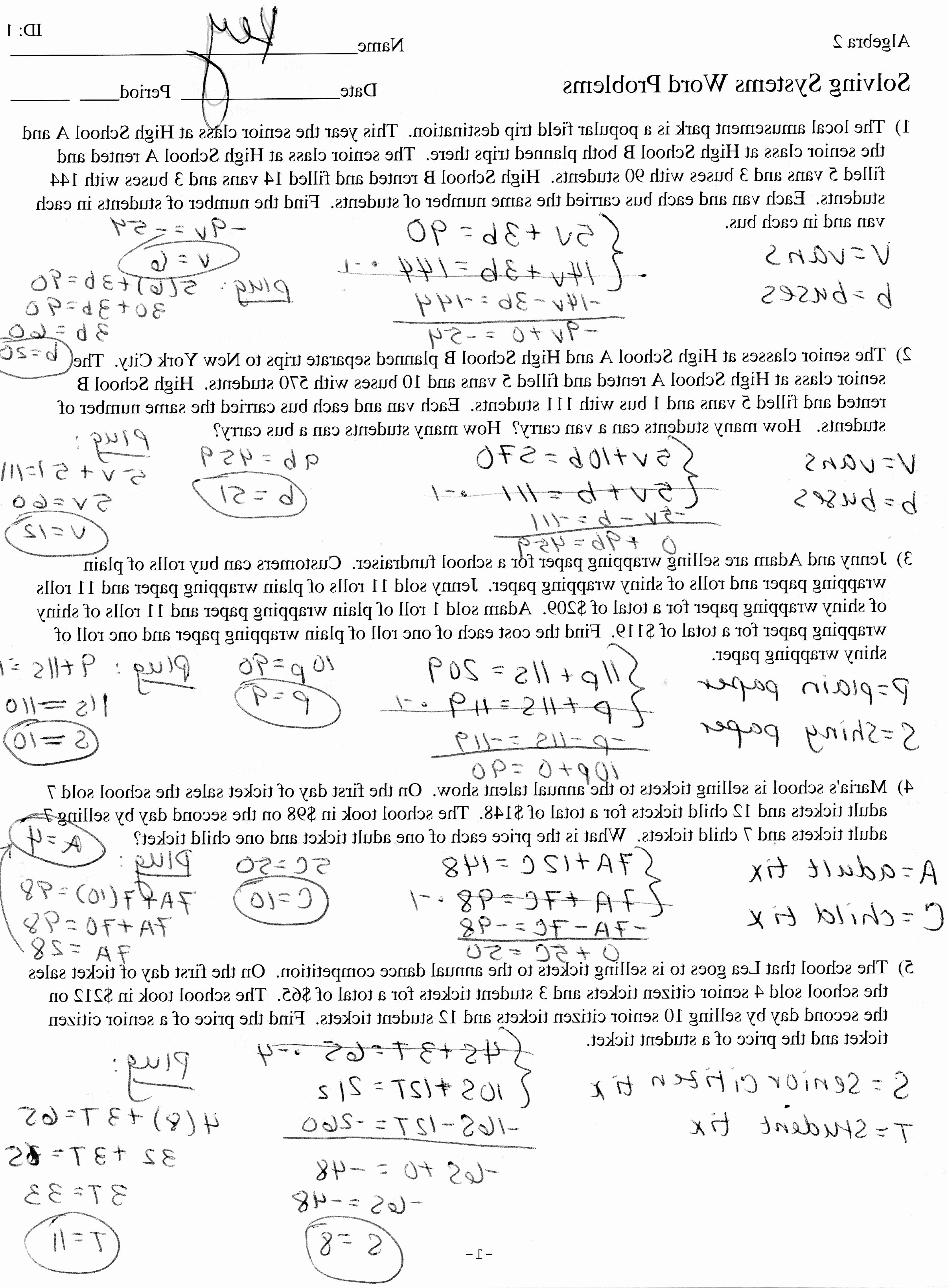 Solving Systems Word Problems Made Easy