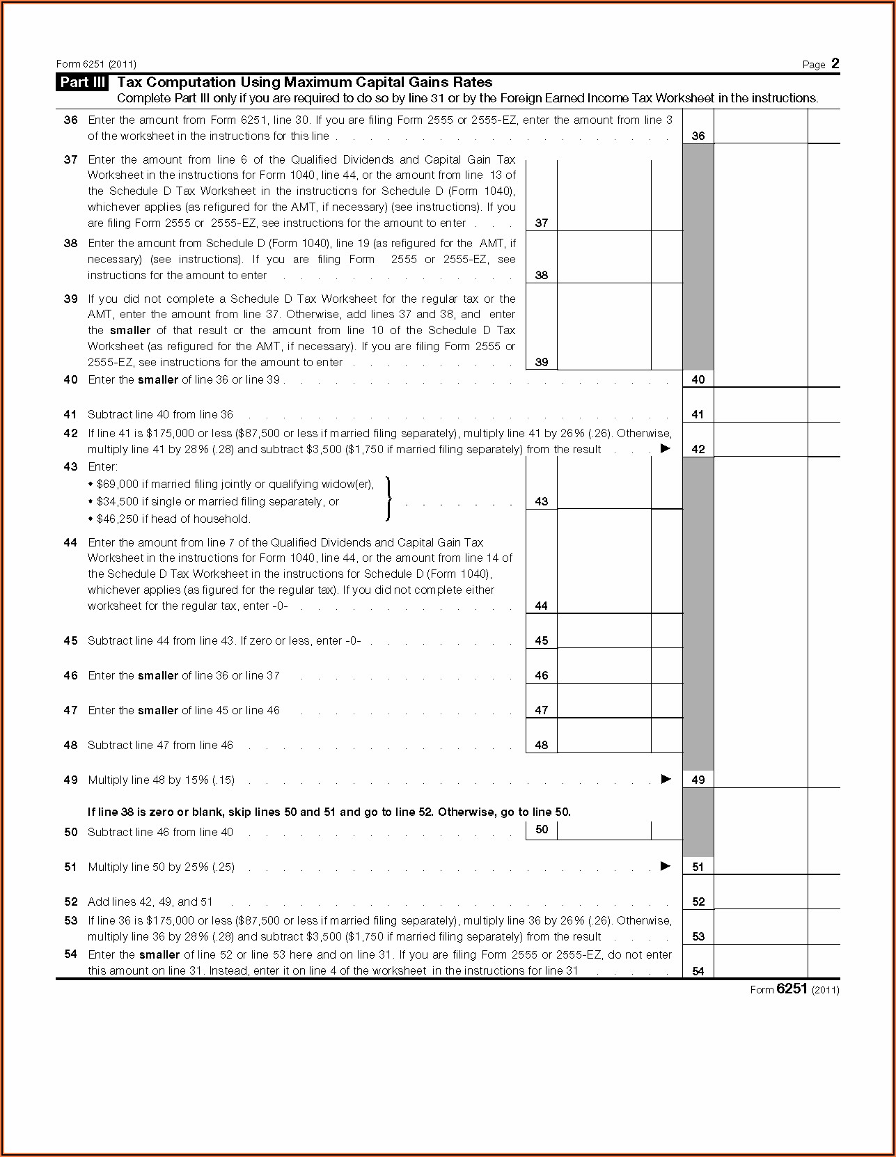 Tax Table Worksheet