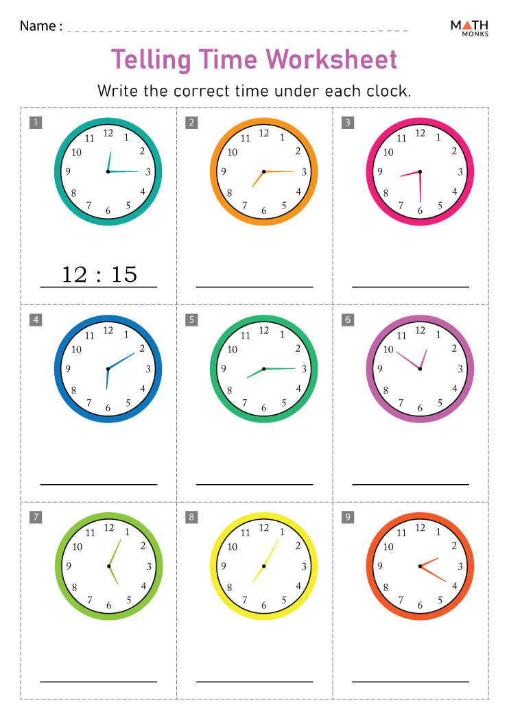 2nd Grade Telling Time Worksheets Fun Practice