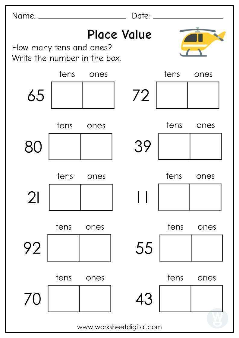 7 Ways to Master Tens and Ones with Kindergarten Worksheets