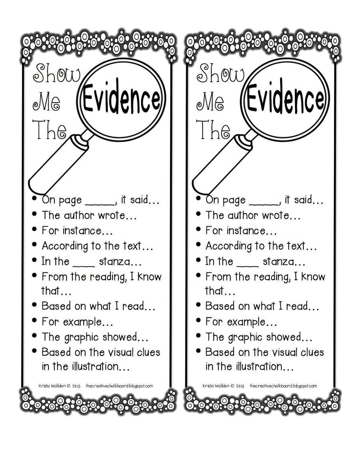 5 Ways to Master Textual Evidence Worksheets