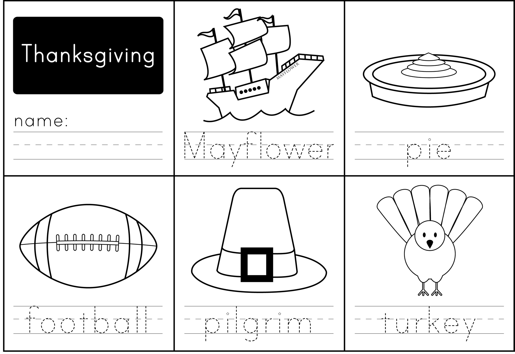 Thanksgiving Coloring Worksheet Free Kindergarten Holiday Worksheet