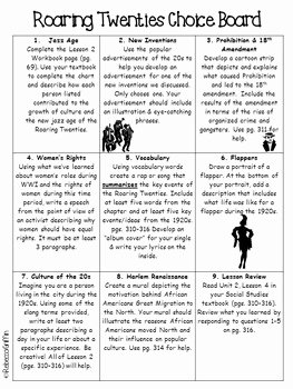 Roaring Twenties Worksheet Answer Key for History Students