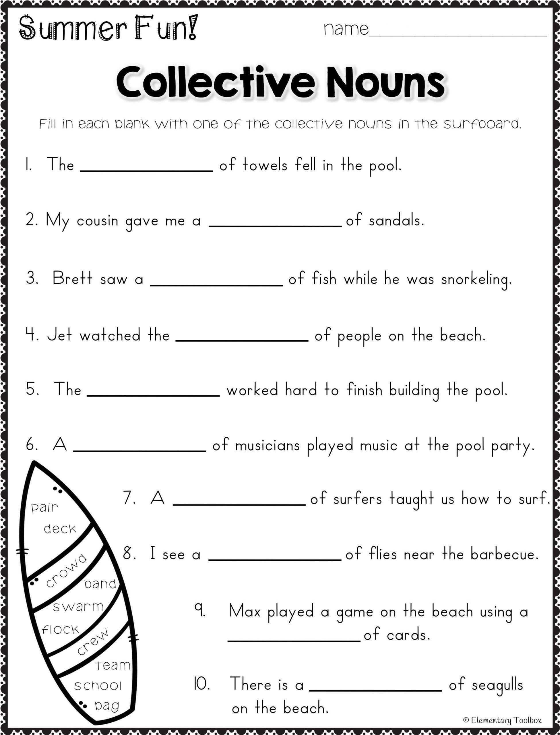 Third Grade English Worksheets for Kids Learning Fun