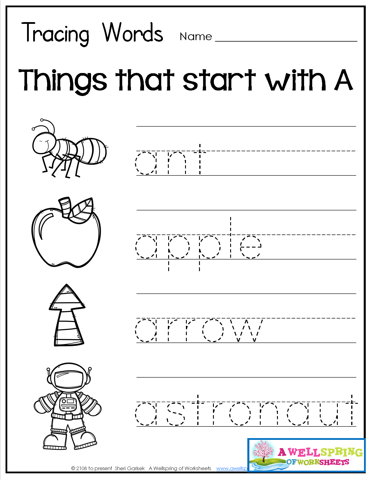 Free Three Letter Word Worksheets for Kids