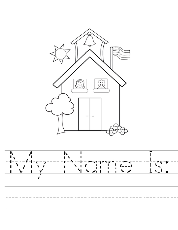 Traceable Name Worksheets School Worksheets I Love School Preschool Names