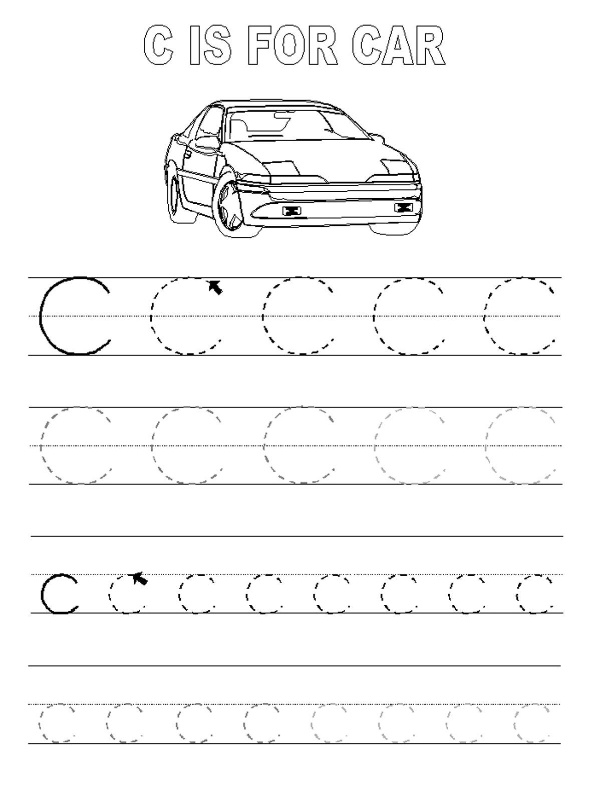 Tracing Letters Worksheets for Kids to Practice Handwriting