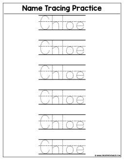 Tracing Names Worksheets for Kids Learning Fun and Easy