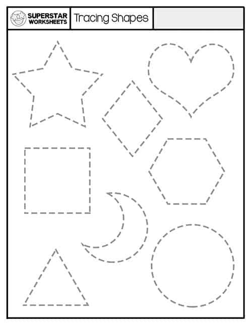 Tracing Shape Worksheet