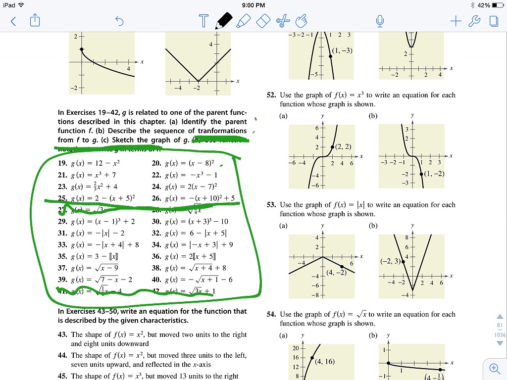 Transforming Parent Functions: A Math Worksheet Guide