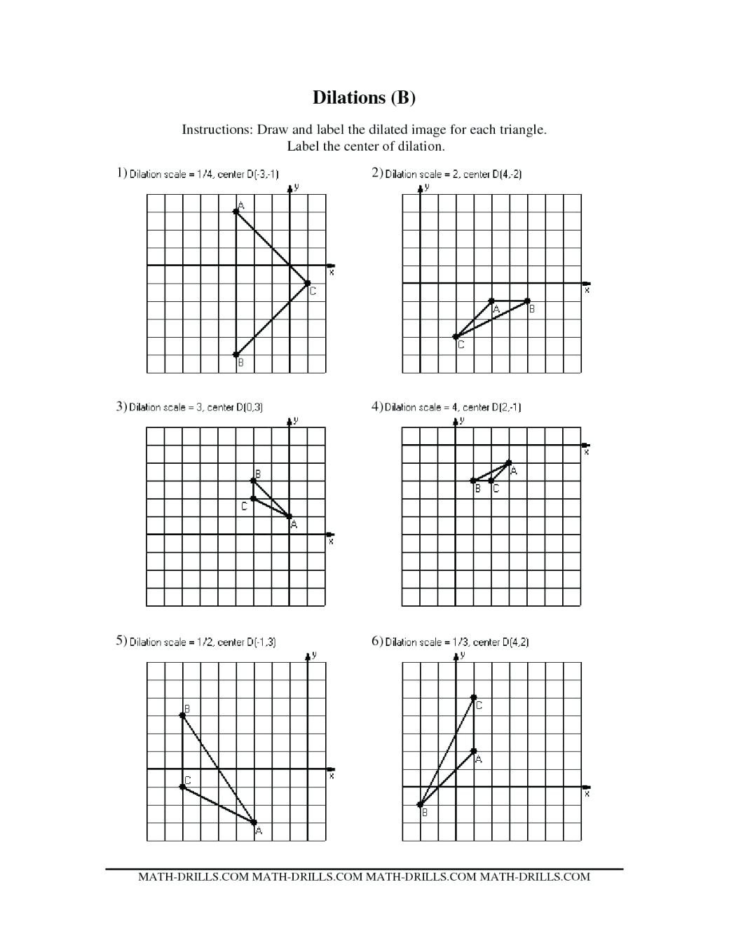 Translation Rotation Reflection Worksheet Math Dulaiclub Db Excel Com