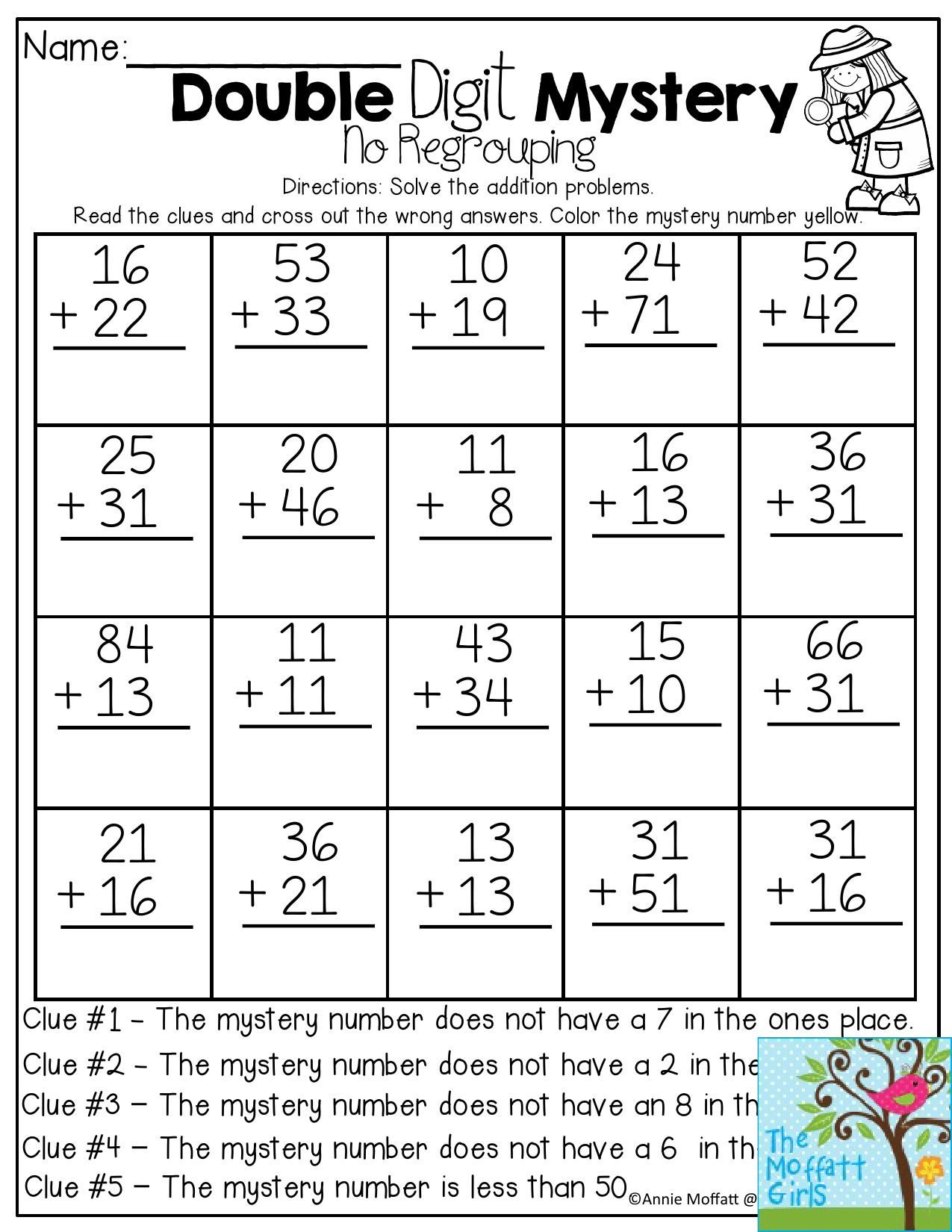 Two Digit Addition Worksheets for Kids to Practice