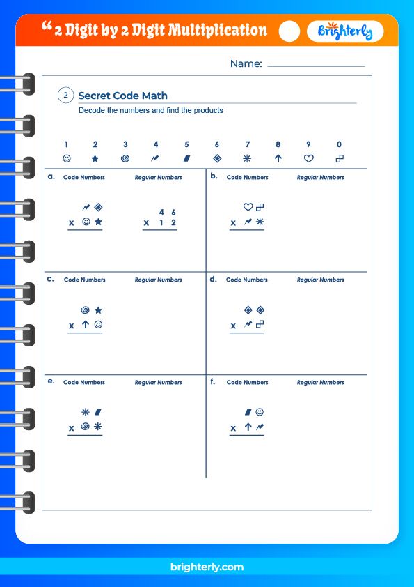 6 Ways to Master Two Digit Multiplication Worksheets