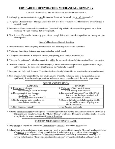 Types Of Selection Worksheet Answer Key