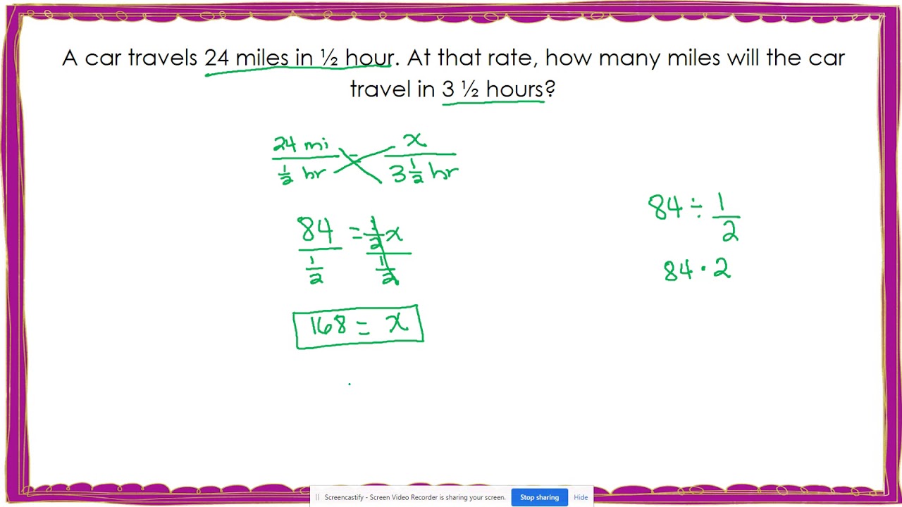 Unit Rates With Fractions Calculator