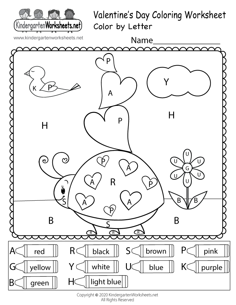 Valentine S Day Worksheets Kindergarten