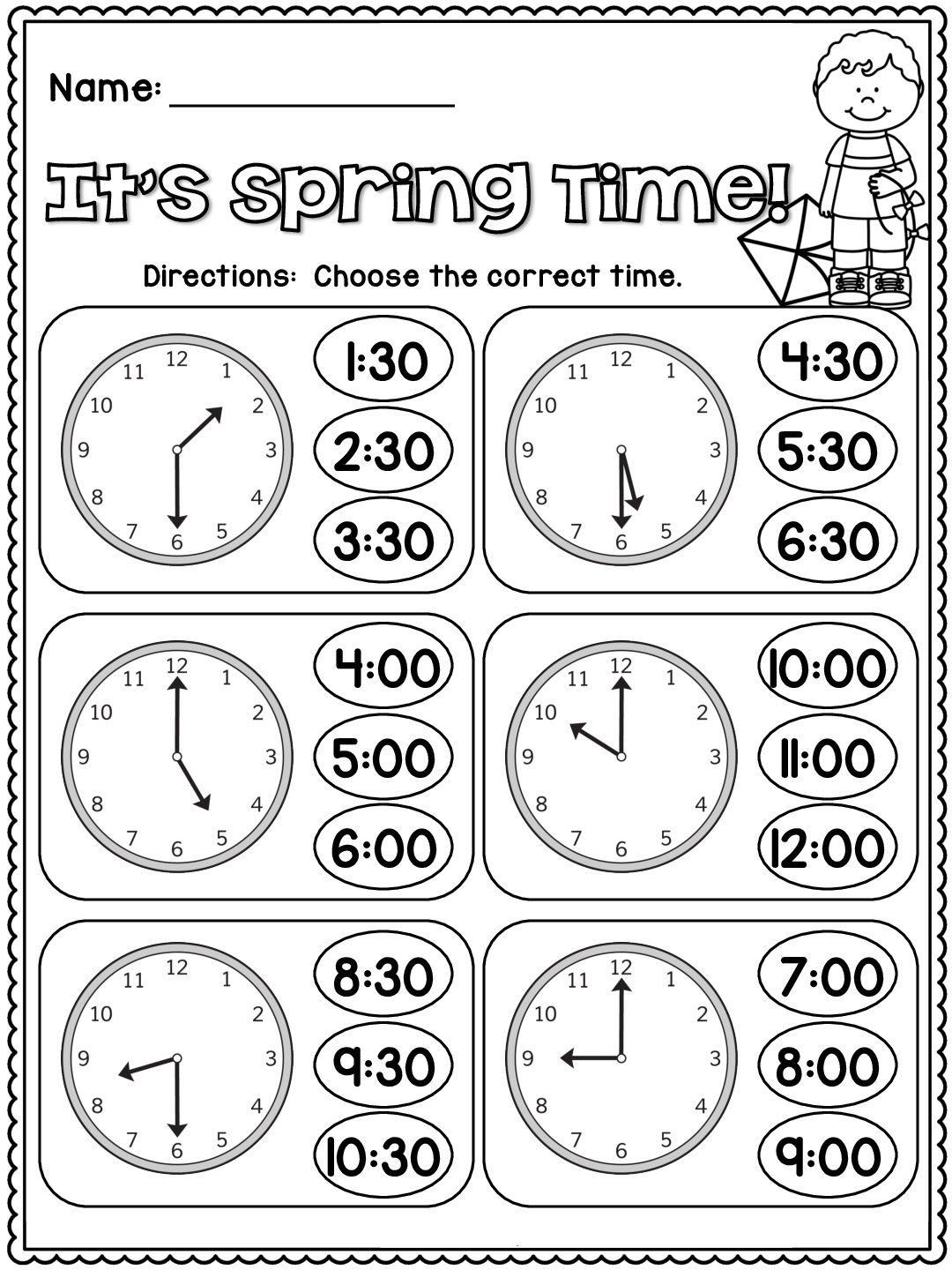 Vocabulary Set 2 Kindergarten Telling Time 2Nd Grade Math Worksheets Telling Time Worksheets