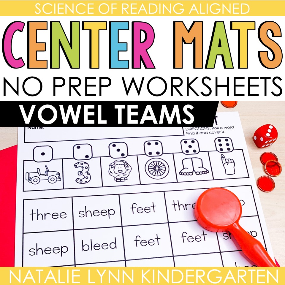 Vowel Team Worksheets