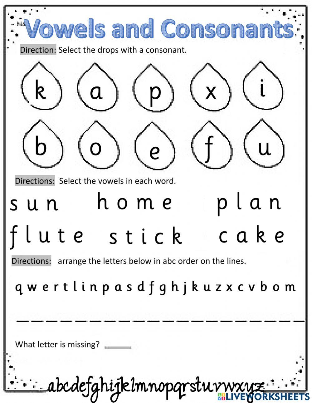 5 Ways to Learn Vowels and Consonants with Worksheets