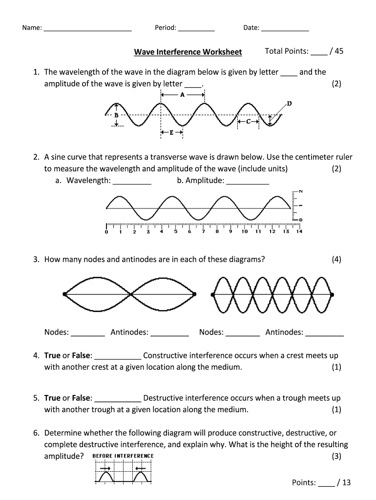 7 Ways to Master Wave Worksheet Answer Key