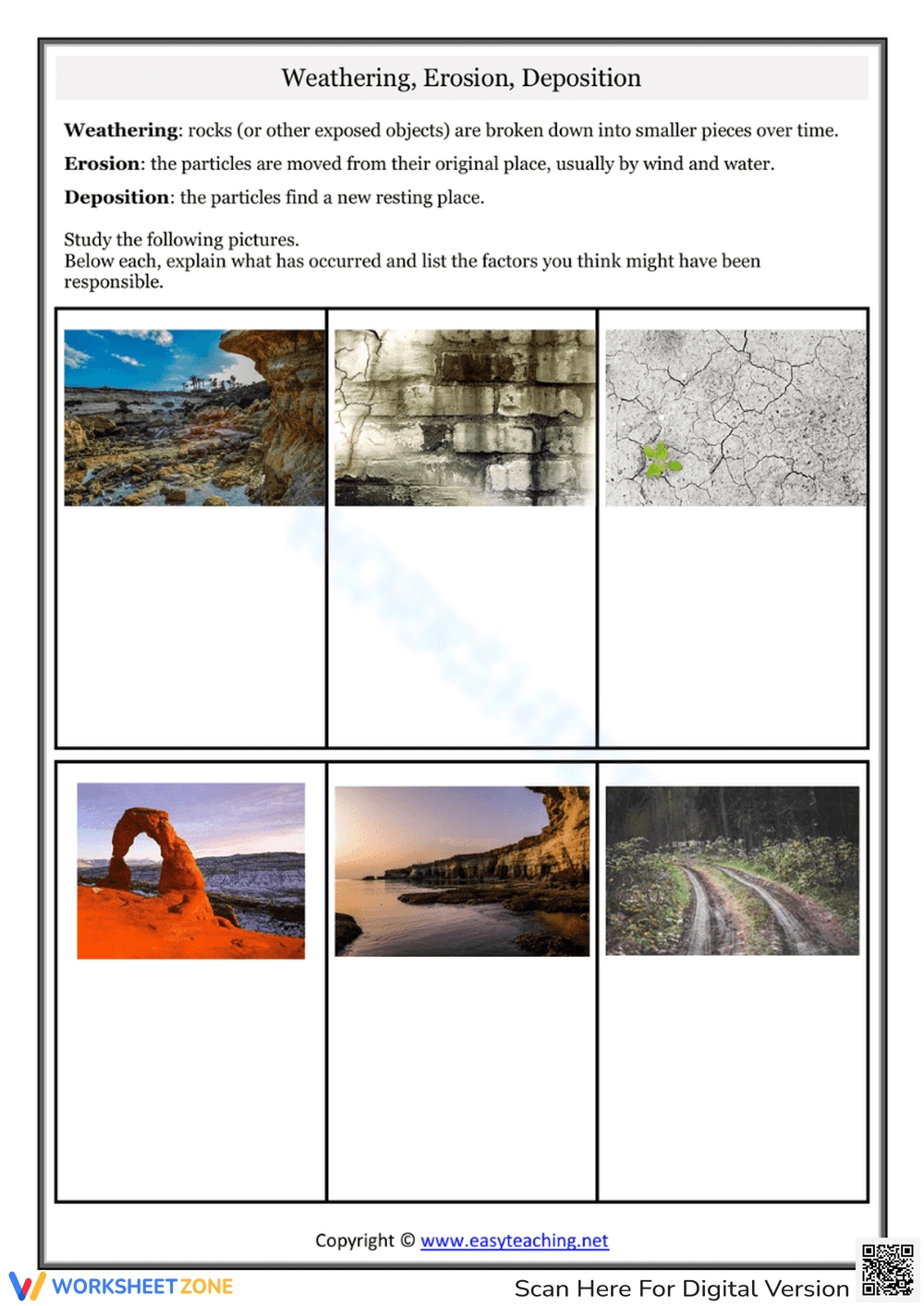 Weathering And Erosion Worksheets Activities Color By Number Tpt