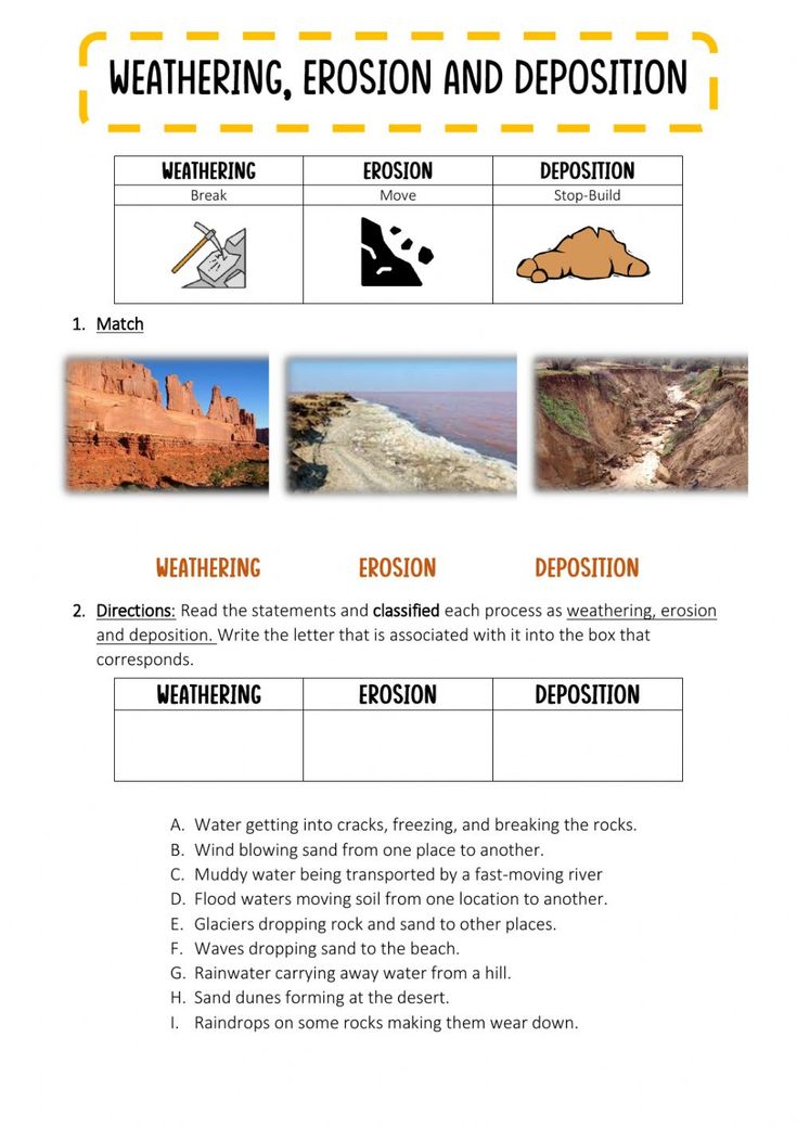 5 Ways to Master Weathering and Erosion Worksheets