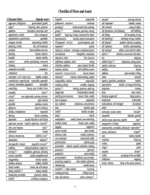 What Are Character Defects Pdf Worksheet