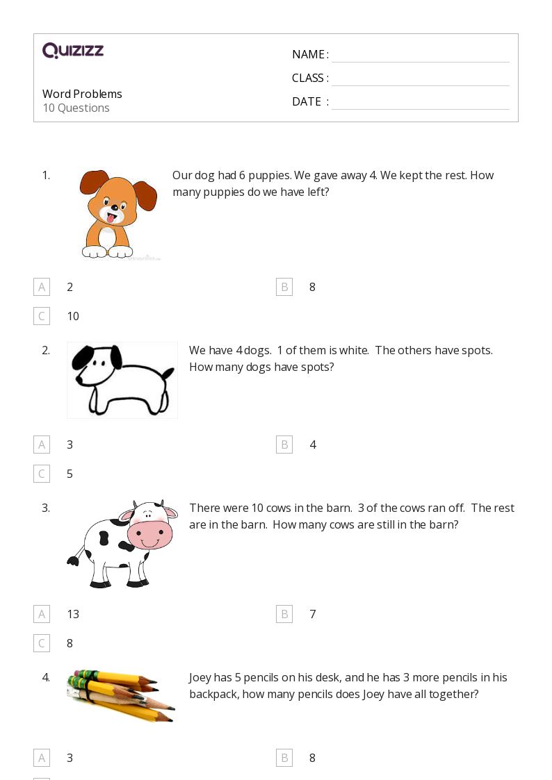 7 Ways to Master Word Problem Worksheets