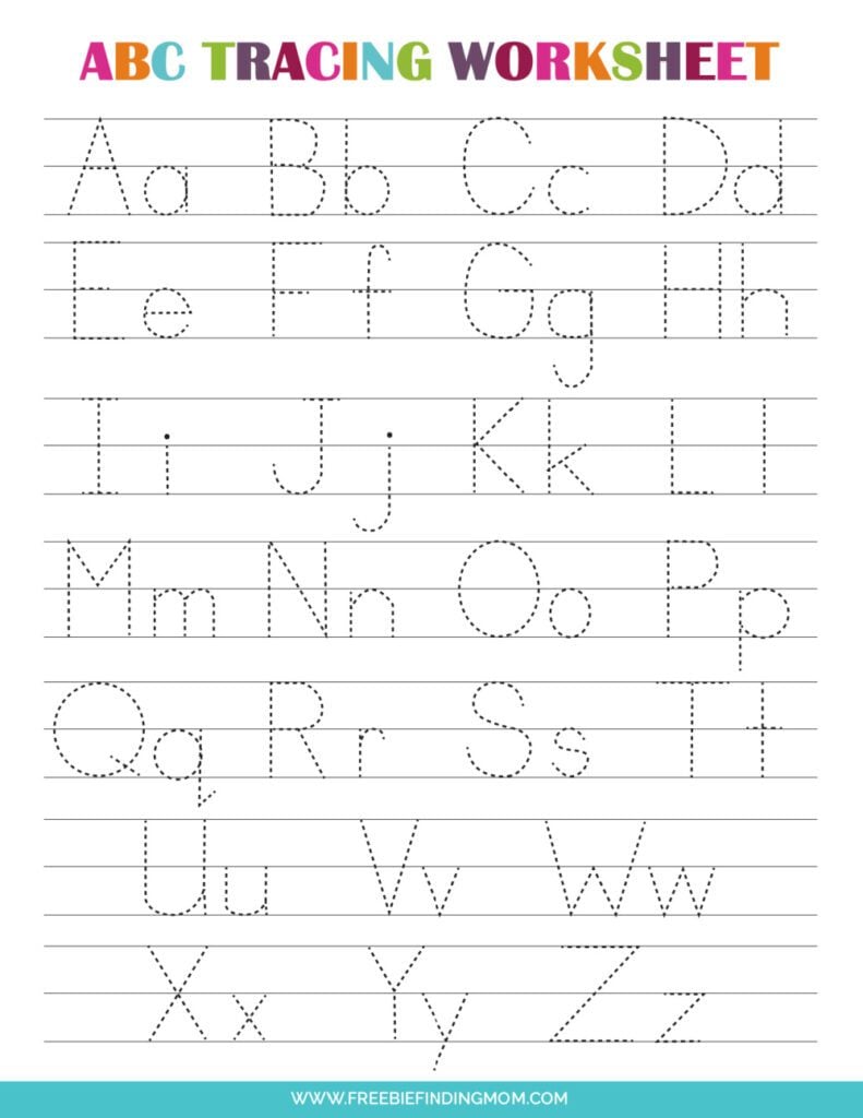 Worksheet Alphabet