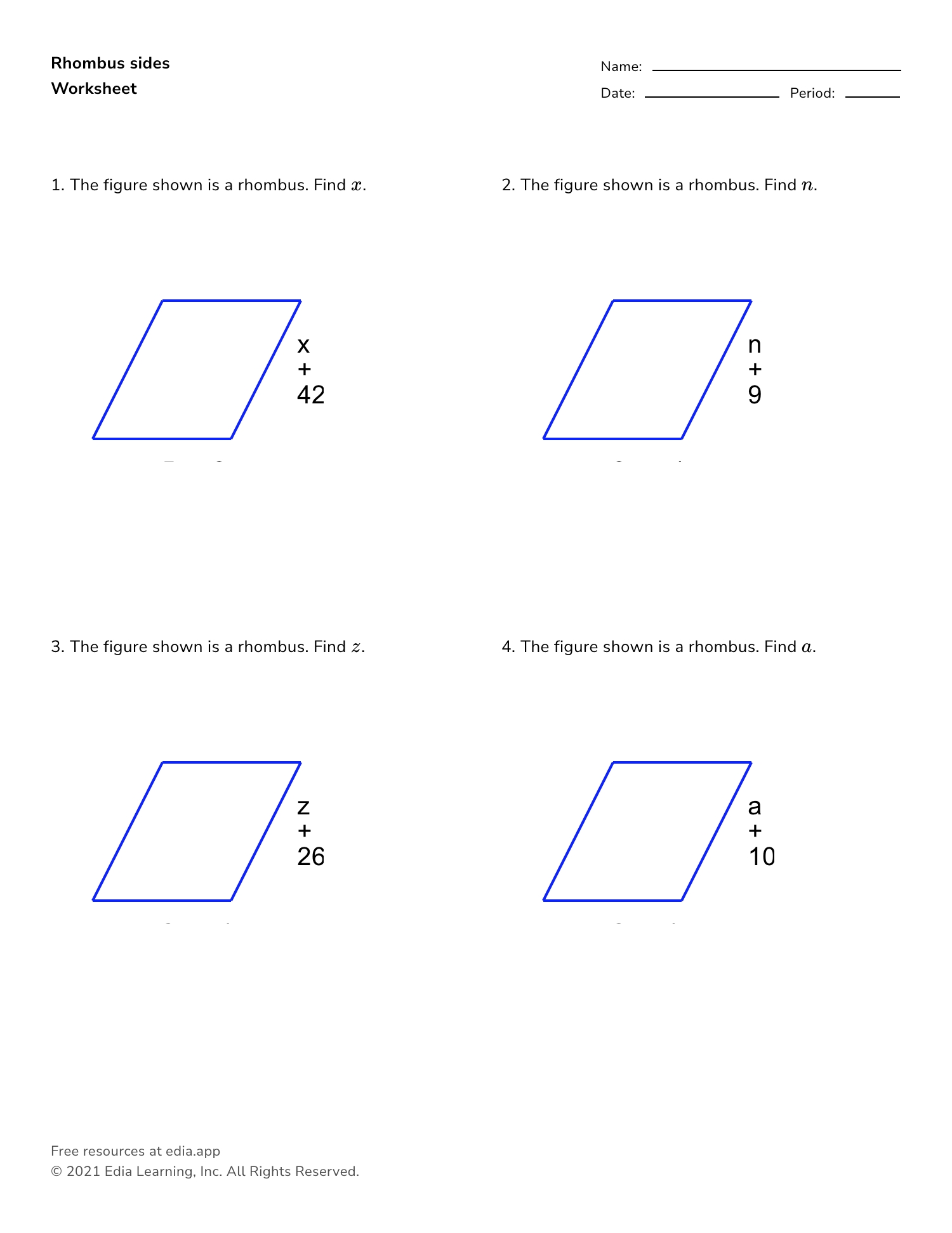 Find Area of Shapes with Our Free Worksheet Resources