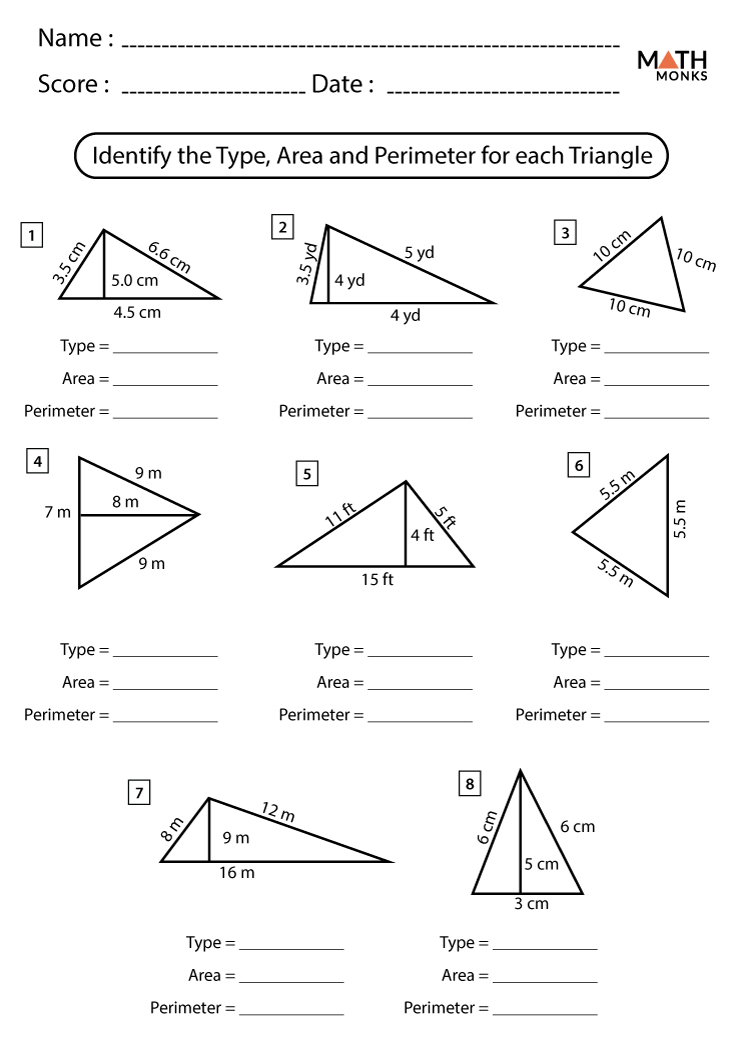 Mastering Triangle Area Worksheets with Ease