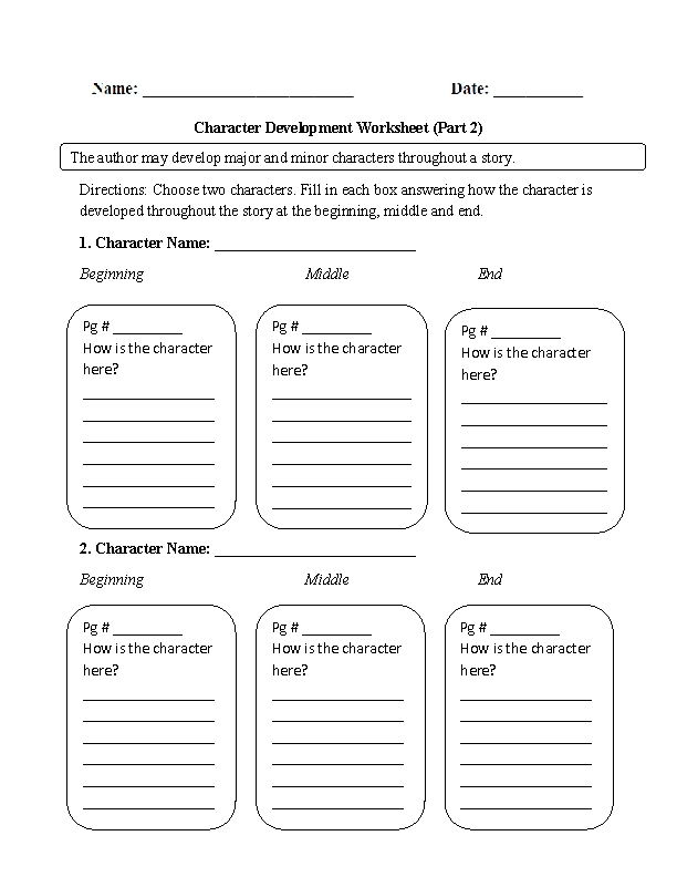 Teaching Character Traits with Engaging Worksheet Activities