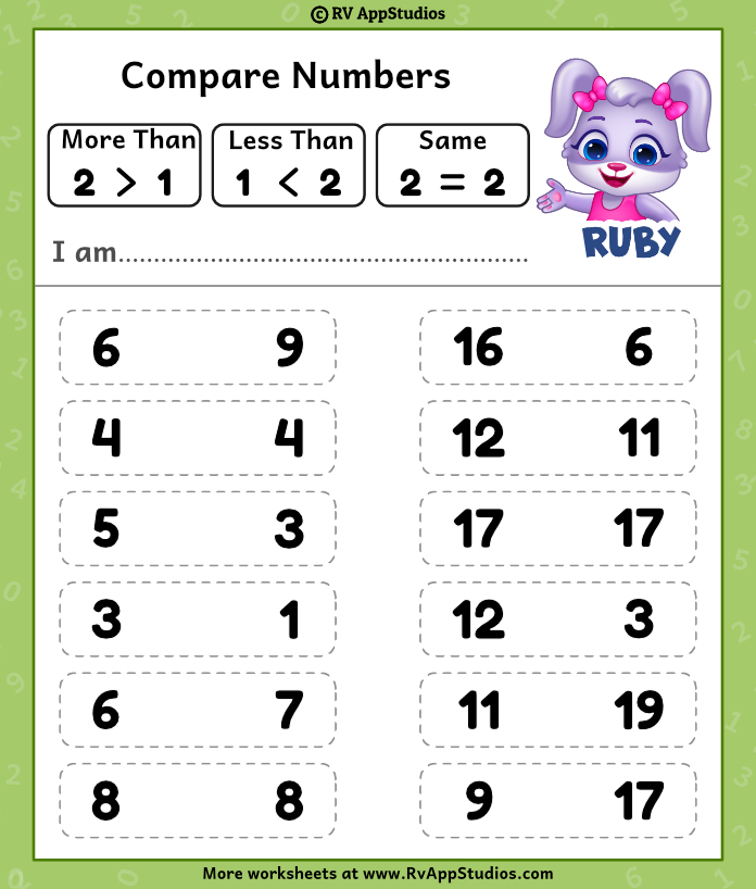 Worksheet Comparing Numbers Grade 3