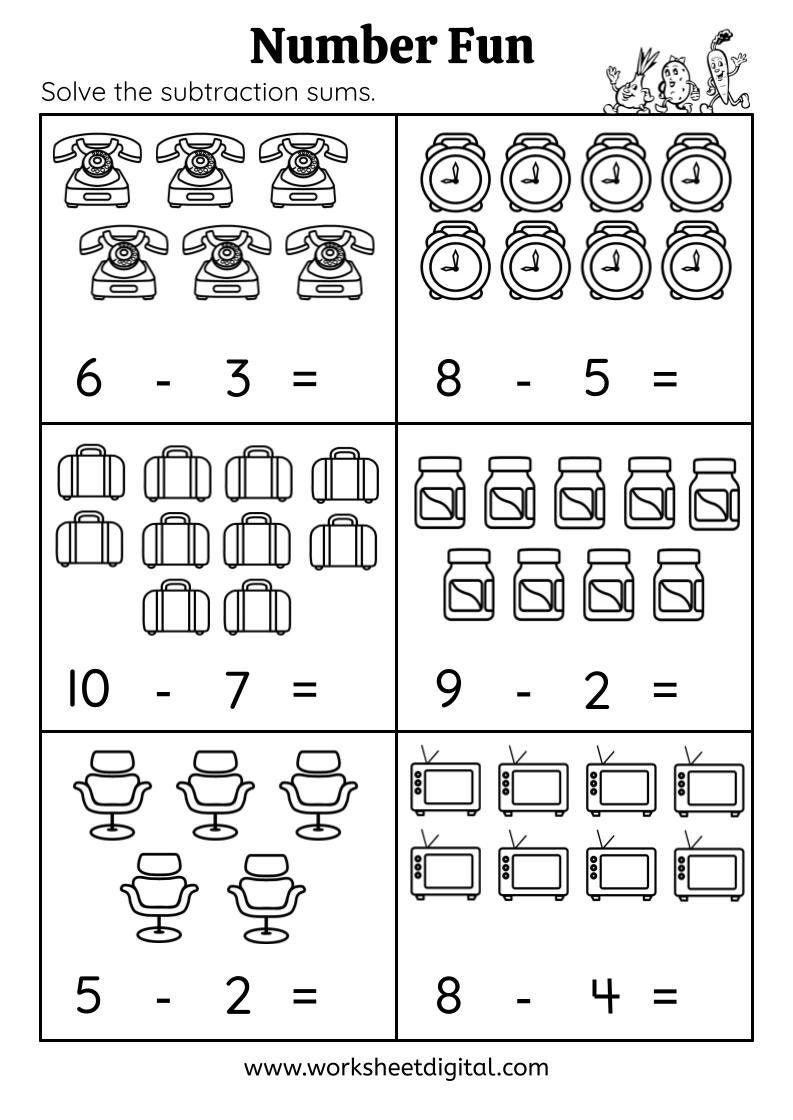 Worksheet Math For Kindergarten 2