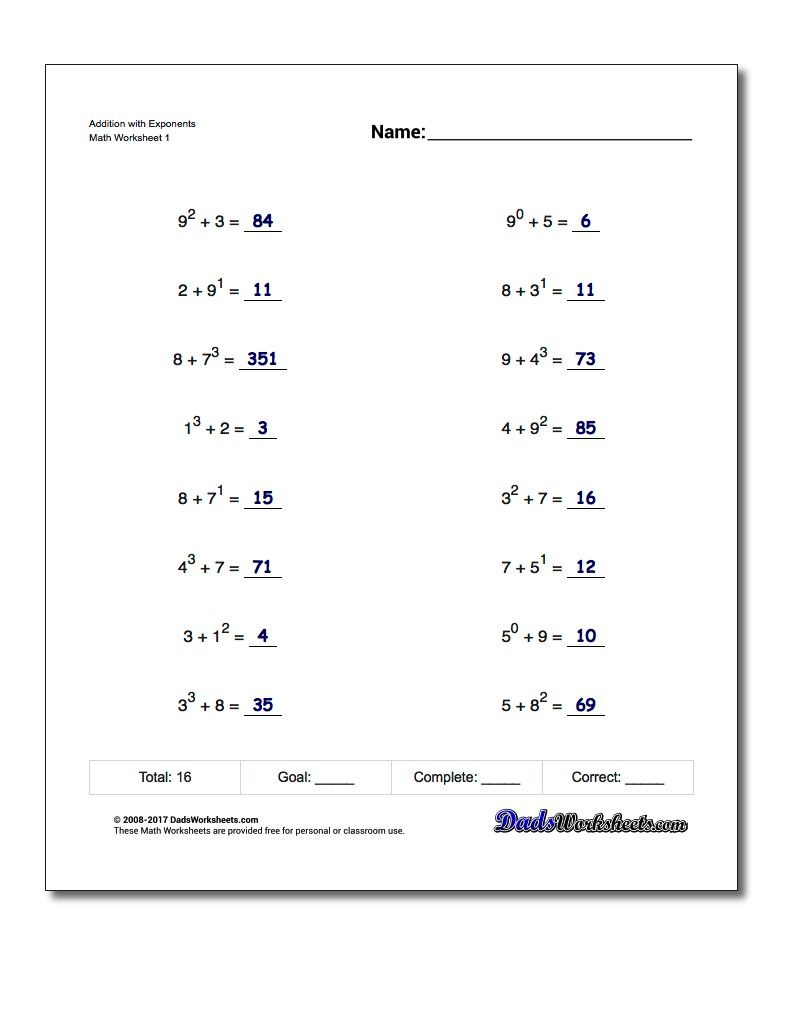 Mastering Negative Exponents Made Easy with Worksheet Help