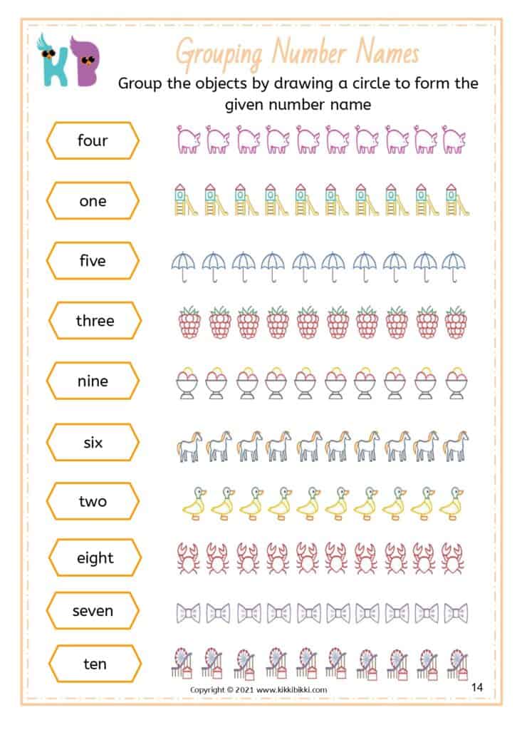 Mastering Worksheet Number Names for Young Learners