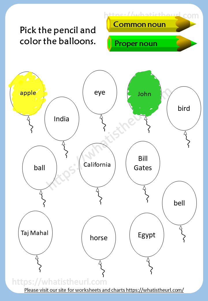 Common Nouns and Proper Nouns Worksheet Made Easy