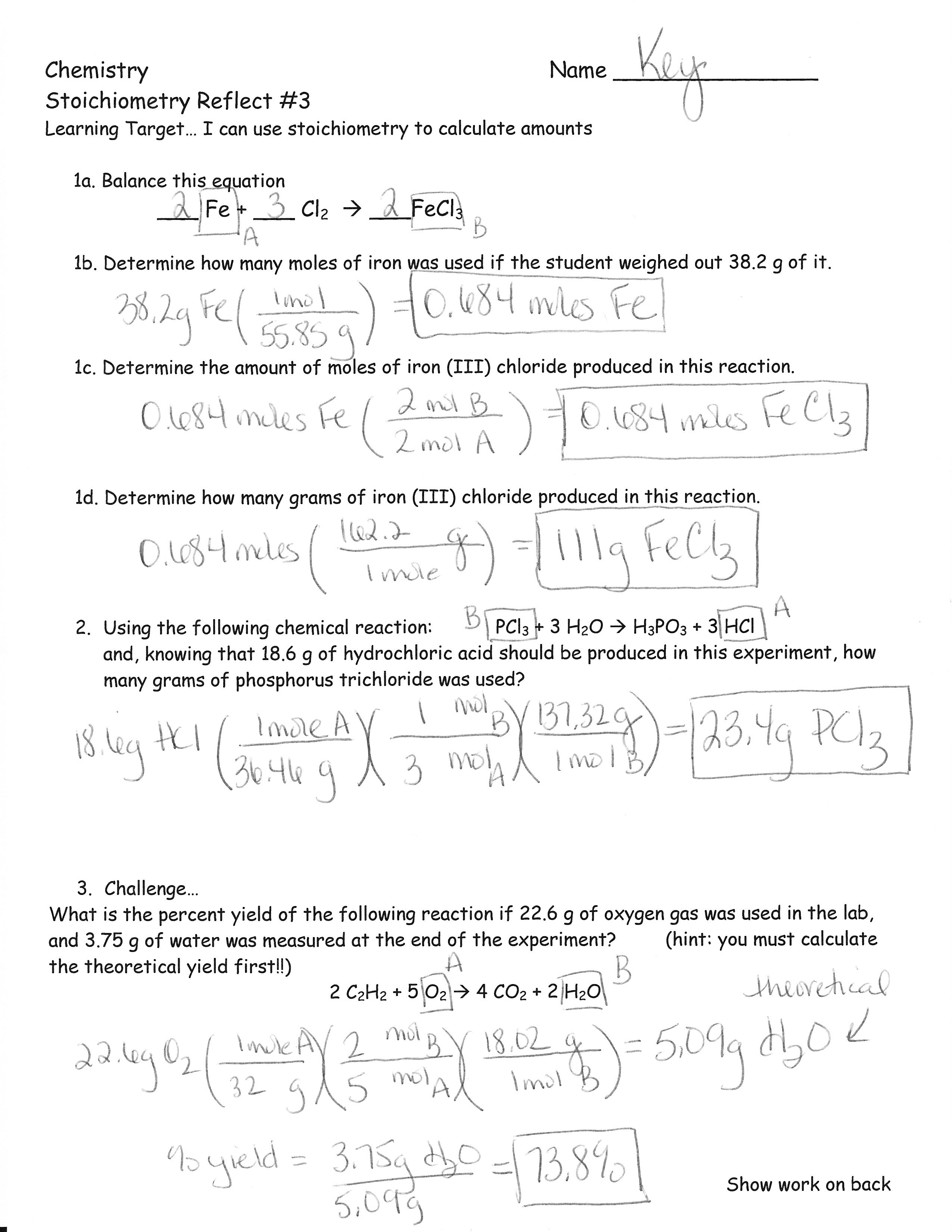 Mastering Stoichiometry with Practice Worksheets