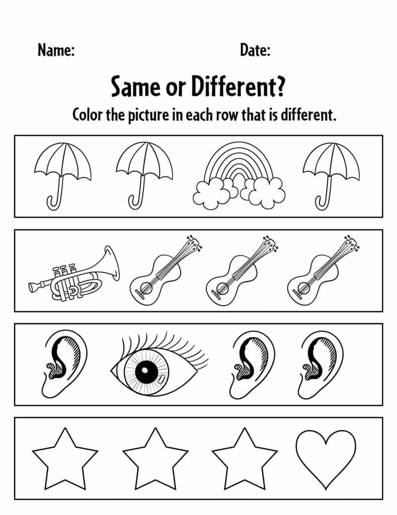 5 Ways to Identify Same and Different