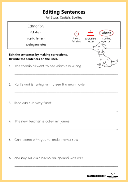 Capital Letters Worksheets for Kids