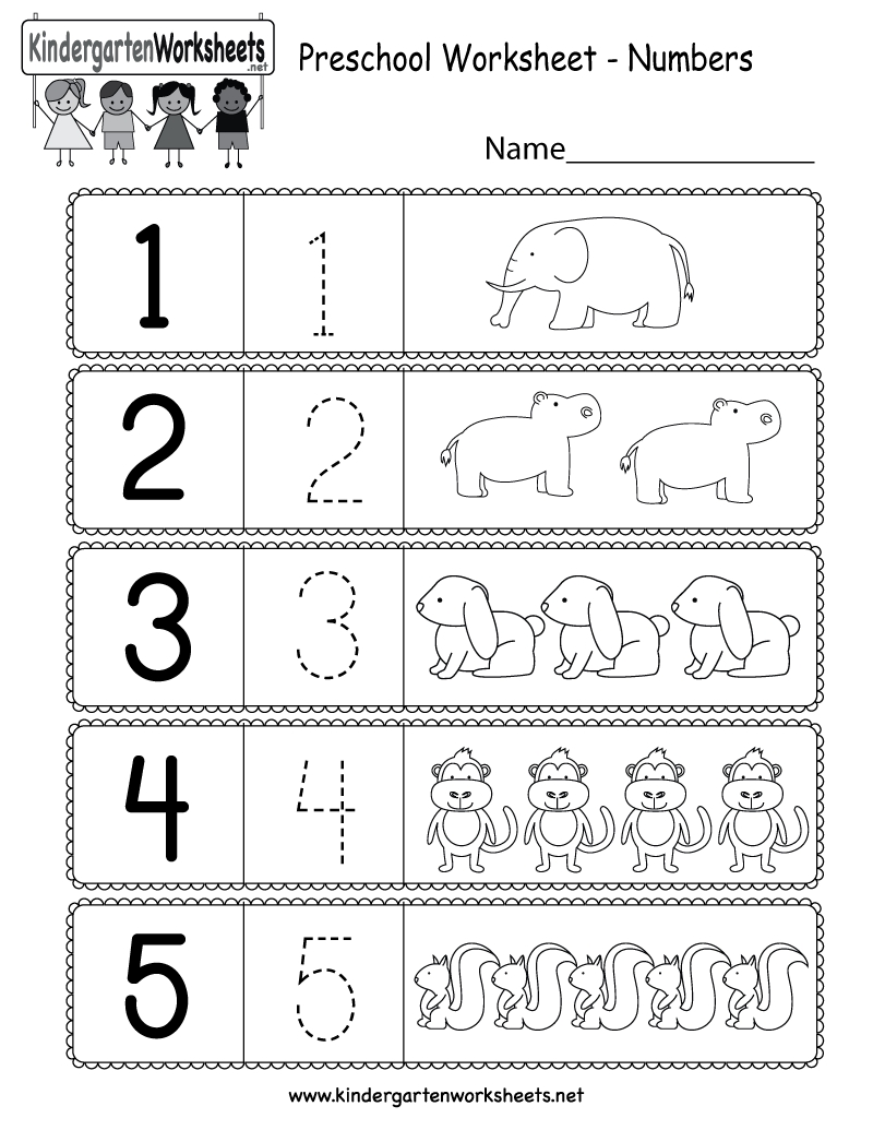 Worksheets For Kids Numbers Worksheets Joy