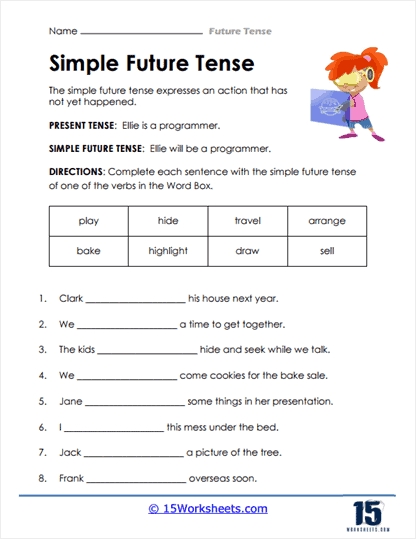 7 Ways to Master Past Tense Verbs with Worksheets