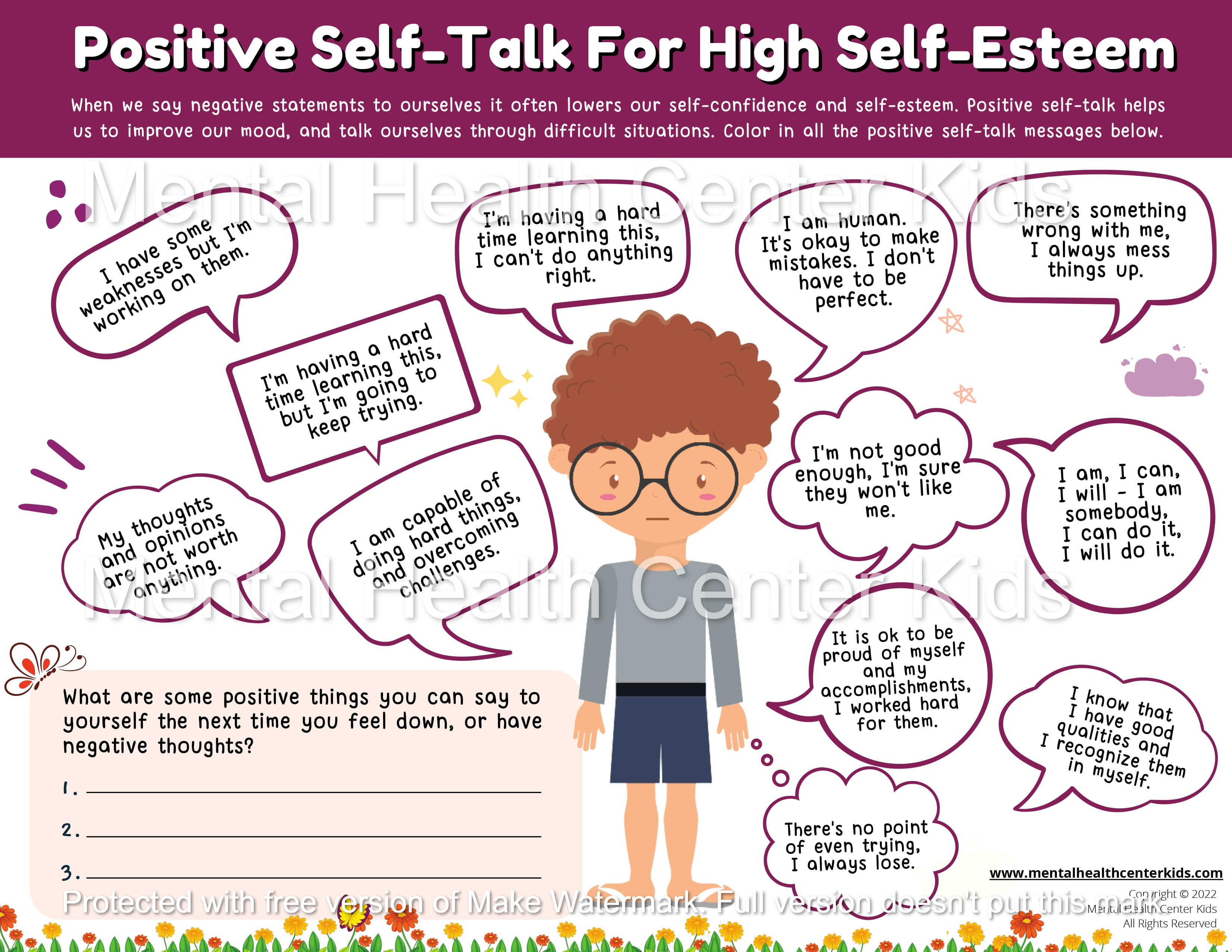 Boosting Confidence: Worksheets for Self Esteem Growth