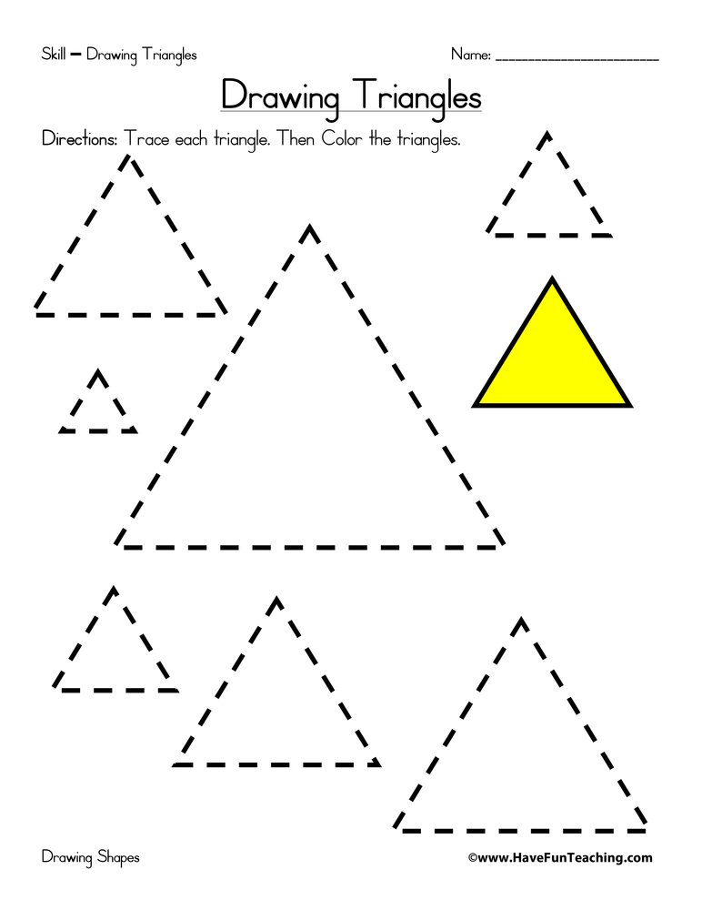 Worksheets For Triangles