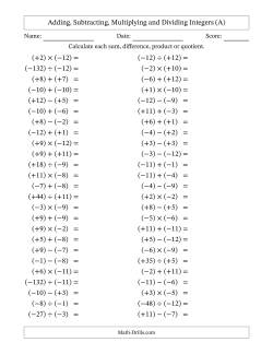 5 Ways to Master Worksheets with Negative Numbers